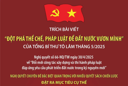 Nghị quyết số 66-NQ/TW về đổi mới công tác xây dựng và thi hành pháp luật đáp ứng yêu cầu phát triển đất nước trong kỷ nguyên mới