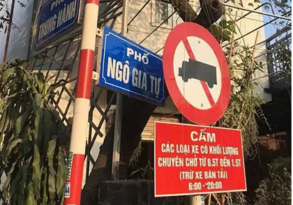 Biển cấm xe ô tô tải Biển P.106a có cấm xe ô tô tải VAN không?